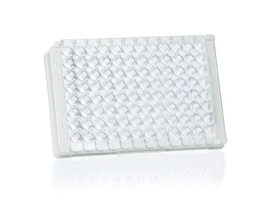 普兰德 96-孔板(12 x F8), PS, immunoGrade ™ , 高结合力, 透明, F形底（平底）, CERTIFIED LIFE SCIENCE QUALITY