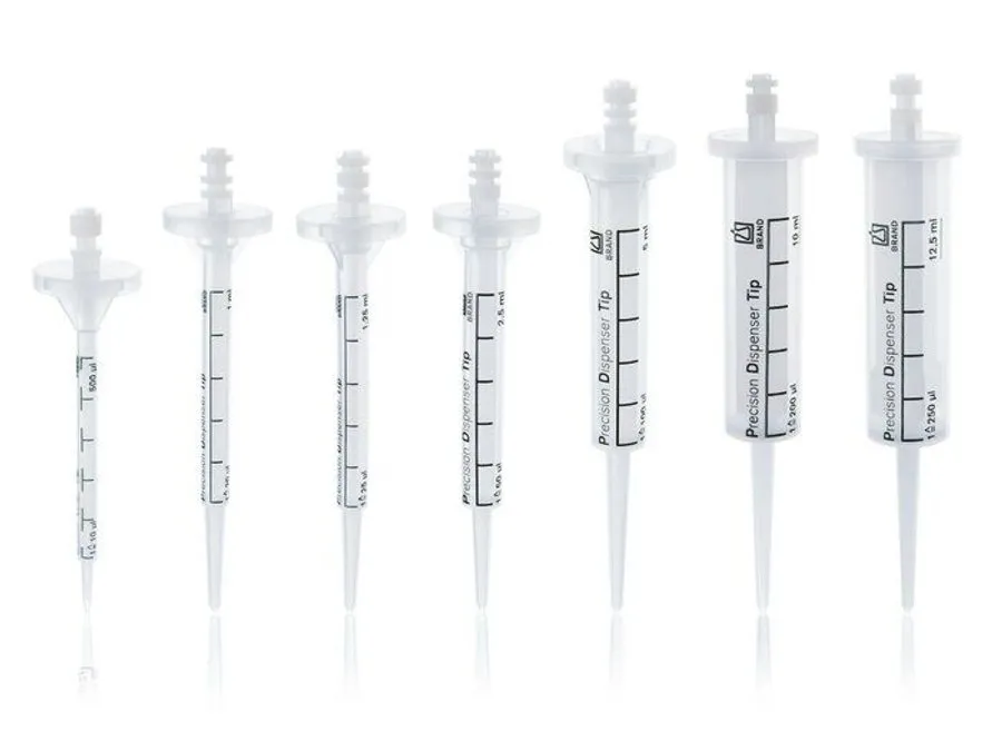 普兰德 分液器吸头 PD 吸头 II, 套装 0.5, 1, 1.25, 2.5, 5, 10, 12.5 ml, 规格编码, CERTIFIED LIFE SCIENCE QUALITY
