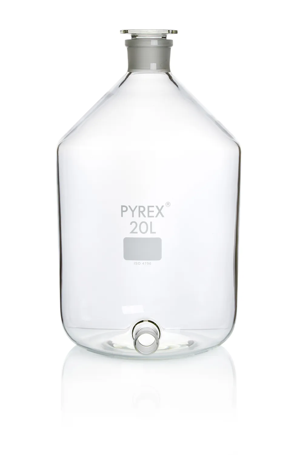 DWK PYREX® 抽吸瓶，磨砂玻璃侧套口和瓶颈