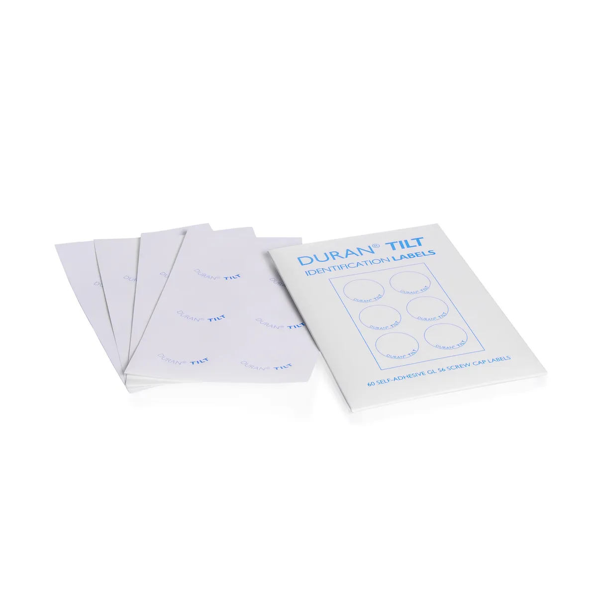DWK DURAN® TILT GL 56瓶盖标签,可打印,自粘,聚酯,白色