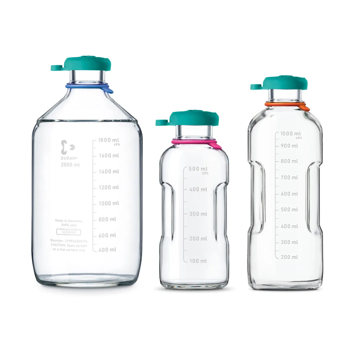 DWK DURAN® 2000 mL 高压灭菌瓶（货号 219946305）