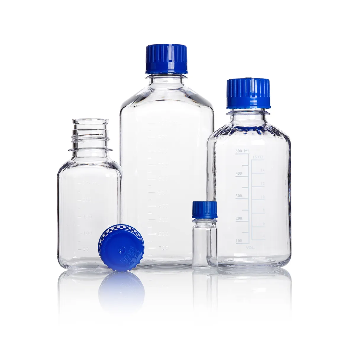 DWK AZLON® 瓶，方形，聚碳酸酯（货号 BSC0250）