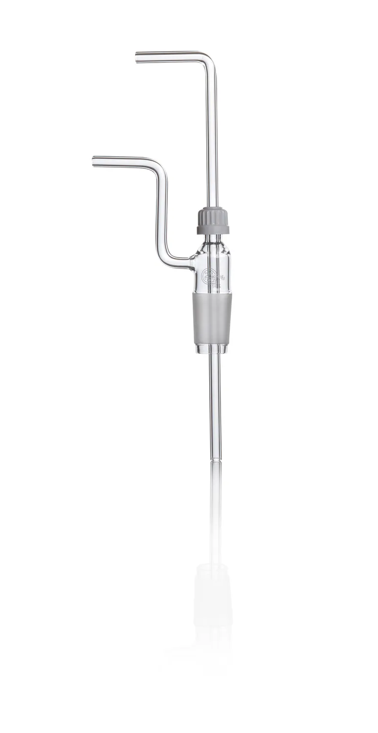 DWK QUICKFIT® Drechsel 气体清洗瓶头，高度可调
