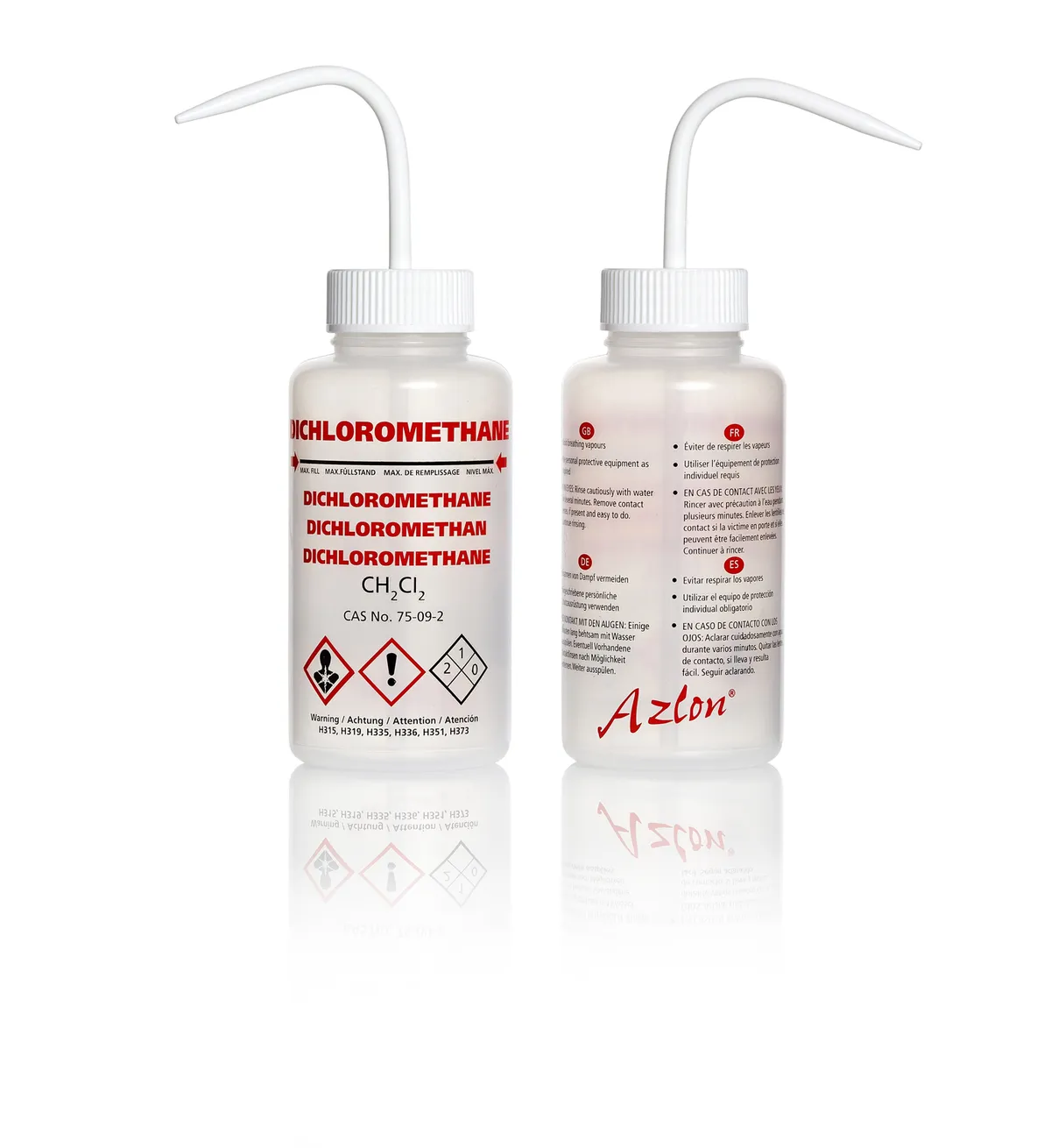 DWK AZLON® 洗瓶，多语言，宽口，PP材质