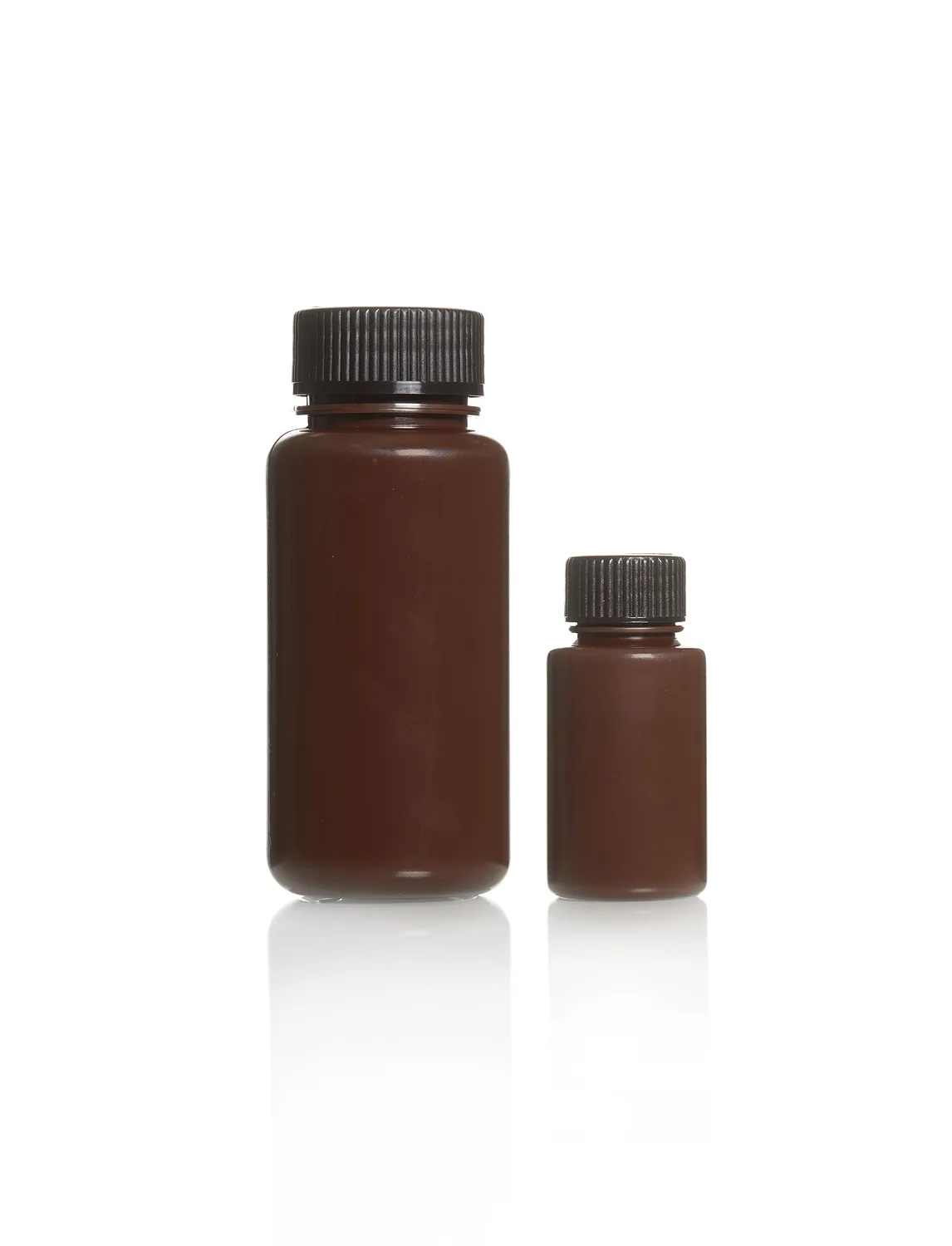 DWK AZLON® 瓶，圆形，宽颈，棕色，聚丙烯
