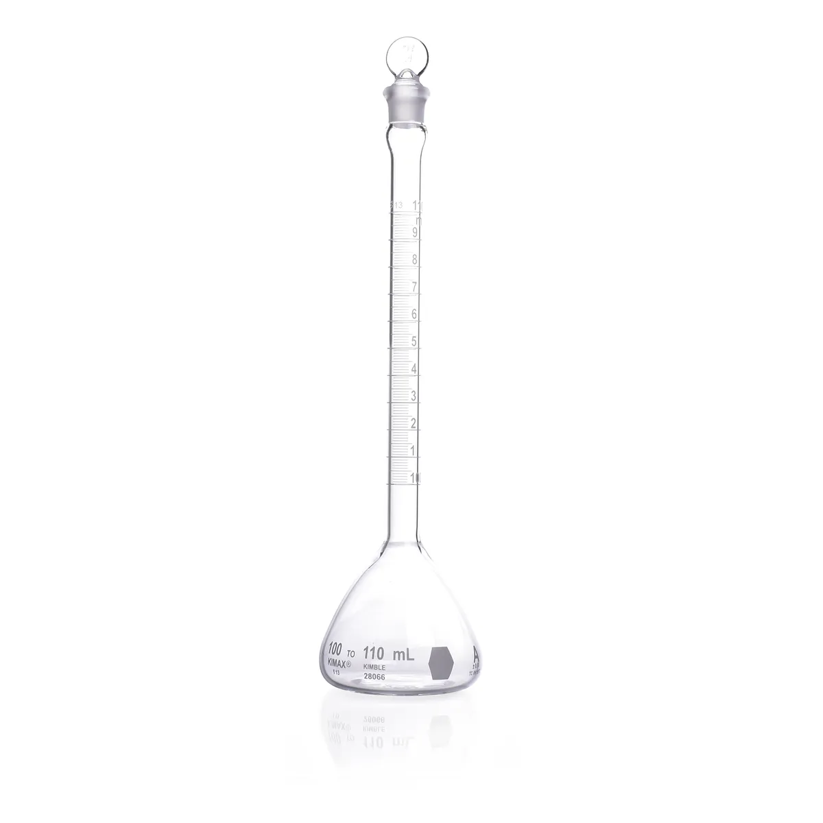 DWK KIMBLE® KIMAX® 决明子容量瓶，A 级，TC，带竹篙头玻璃塞