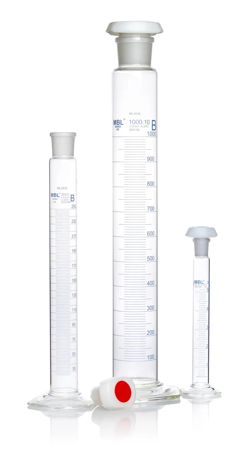 DWK MBL® 混合缸，B 级，带聚乙烯瓶塞