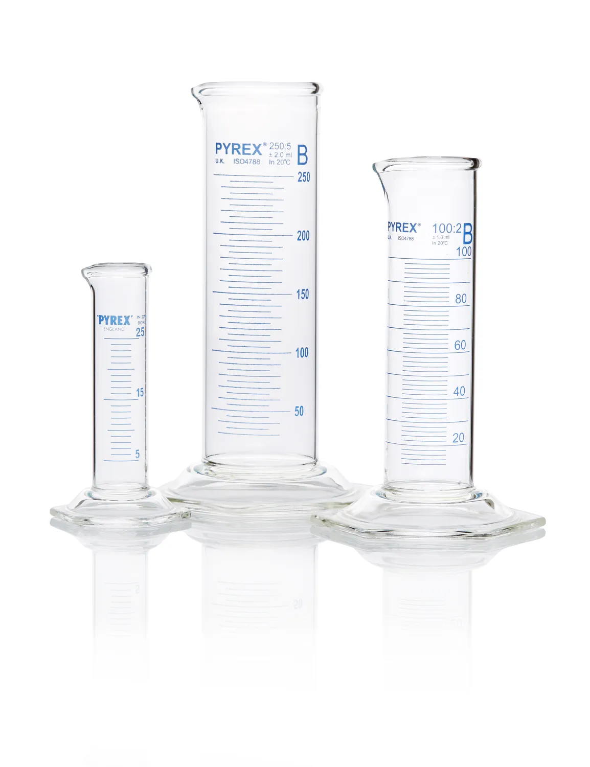DWK Pyrex® 量筒，B 级，蹲式，重型边缘
