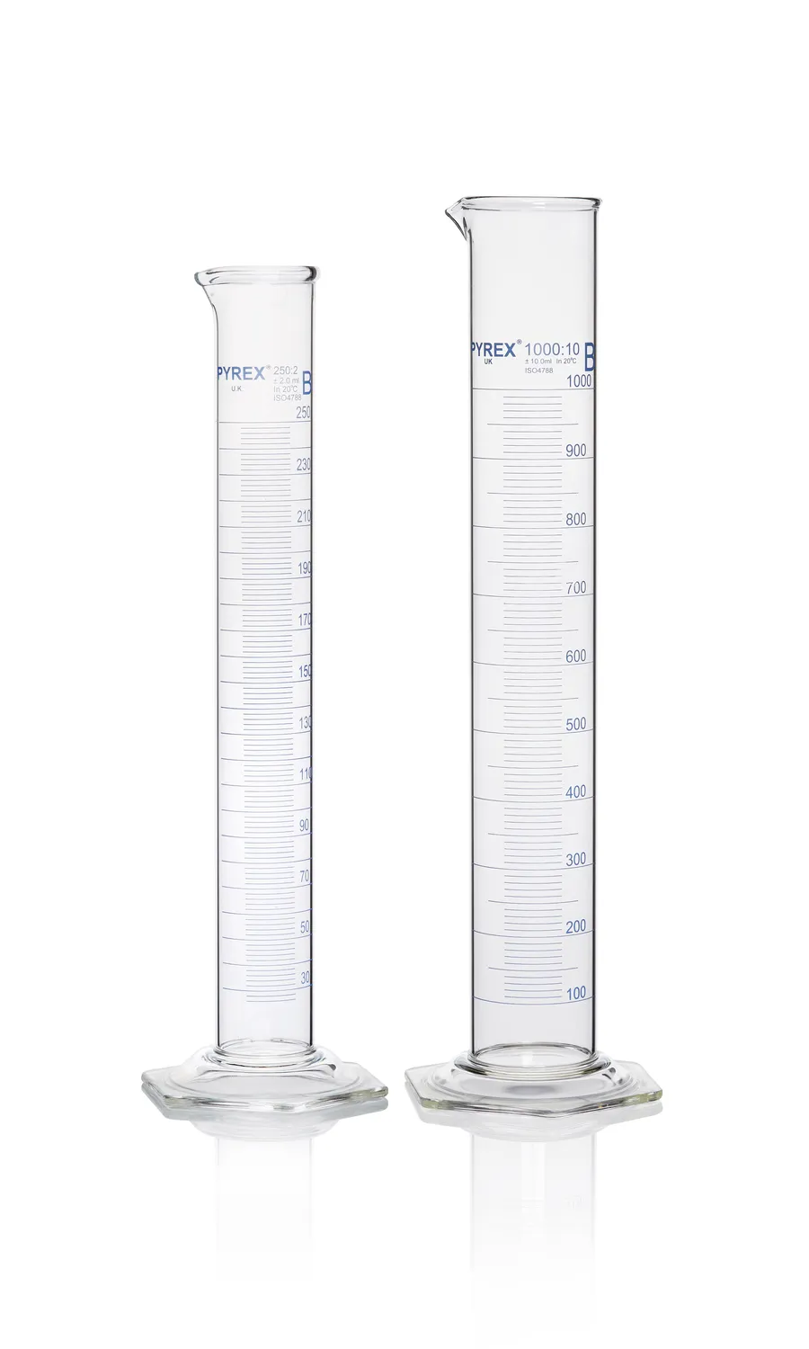 DWK Pyrex® 量筒，B 级，高型，重型边缘