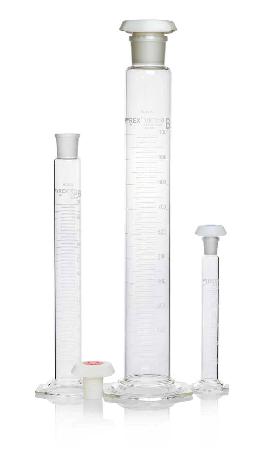 DWK Pyrex® 混合缸，B 级，带塑料塞
