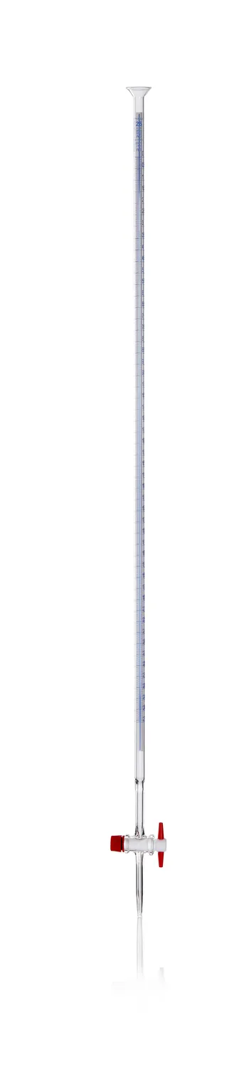 DWK Pyrex® 滴定管，AS 级，带谢尔巴赫条纹和 PTFE 键