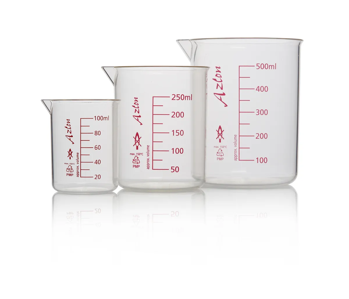 DWK AZLON® 烧杯，低形格里芬式，PMP (TPX)
