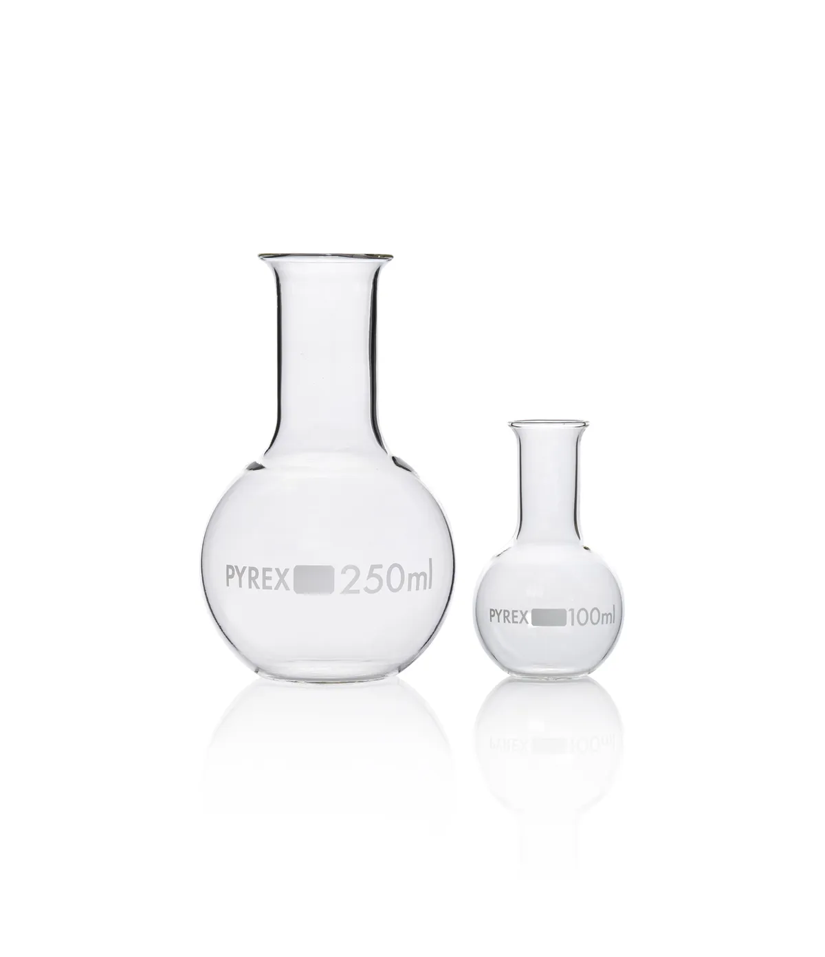 DWK PYREX®烧瓶，沸腾，平底，窄口