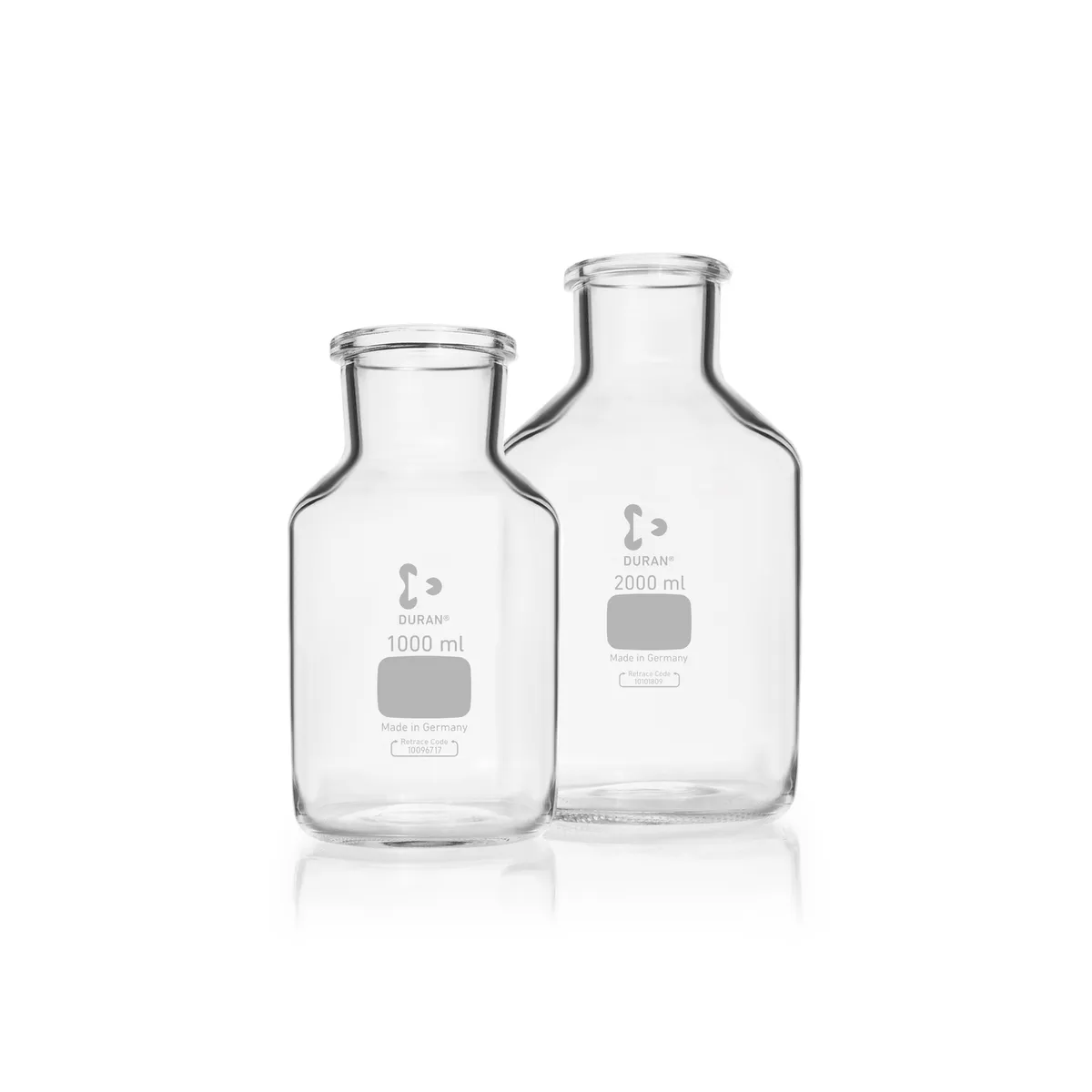 DWK DURAN® 微生物培养瓶，宽颈，未磨砂处理过