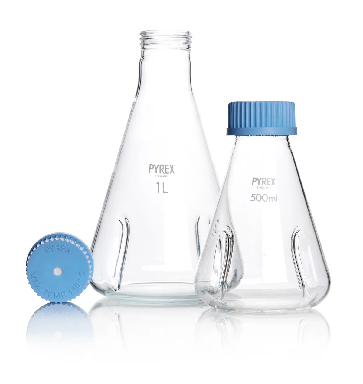 DWK PYREX®烧瓶，培养，障板，膜螺旋盖