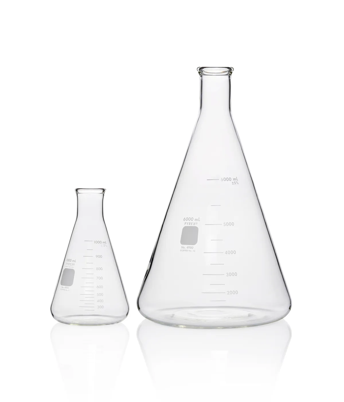 DWK PYREX®烧瓶，锥形，窄口，重型