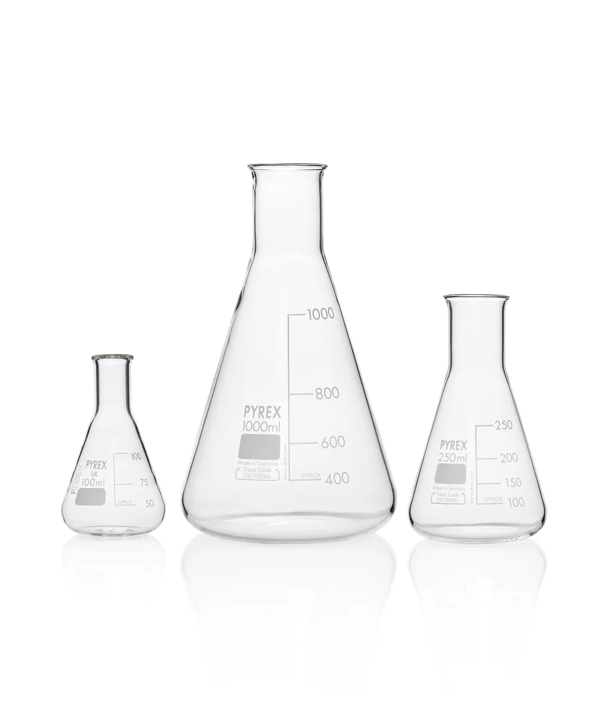 DWK PYREX®烧瓶，锥形，窄口