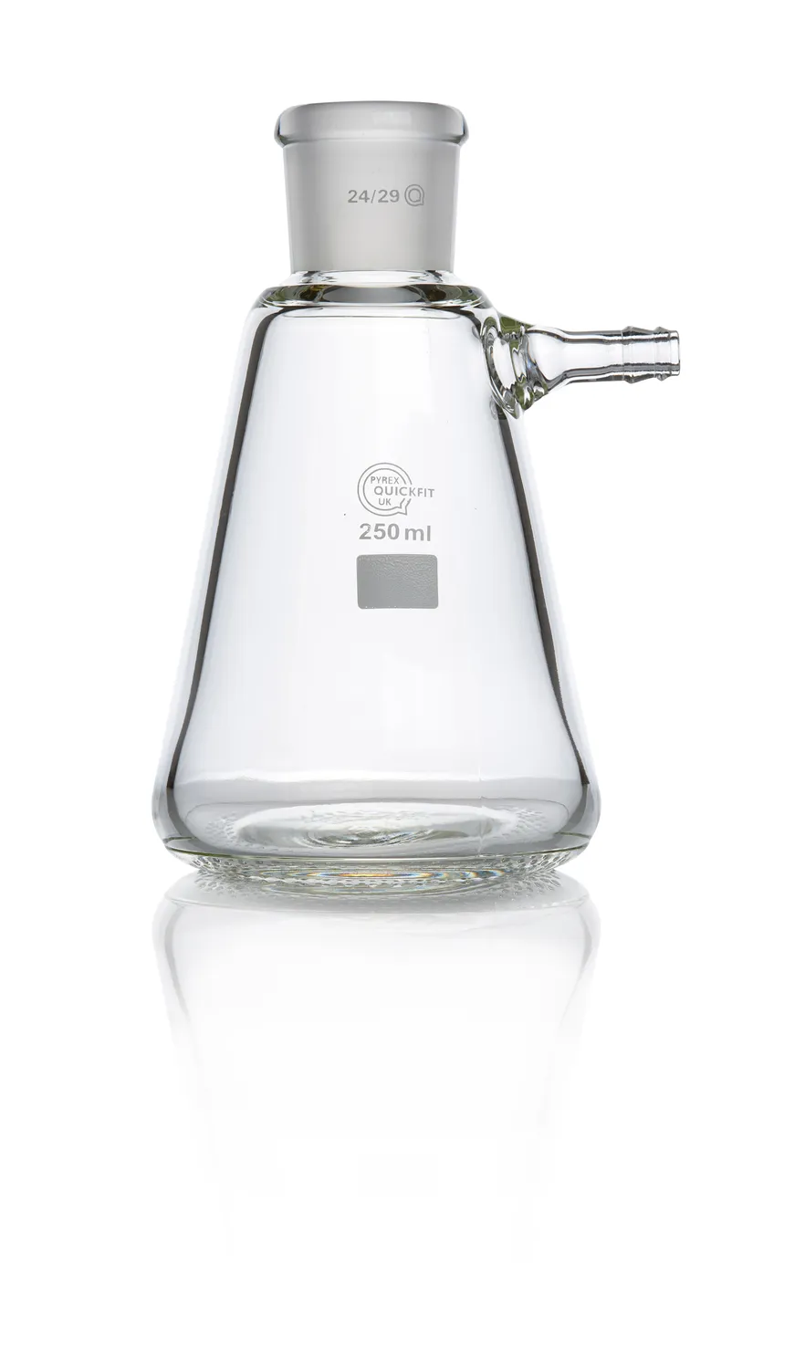 DWK QUICKFIT® 烧瓶，Büchner，Büchner 过滤器，带接地插座和玻璃侧臂