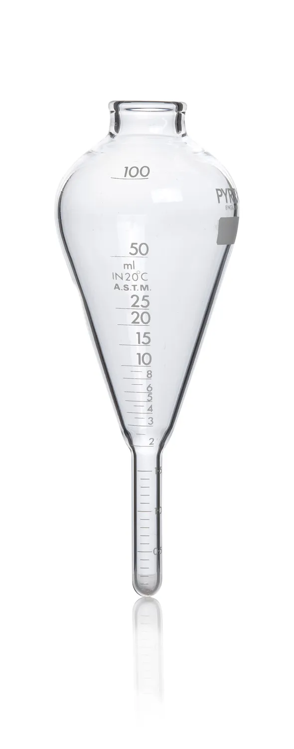DWK Pyrex® 离心管，梨形，符合 ASTM 标准