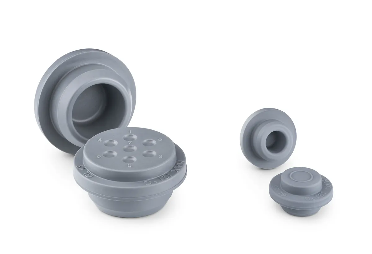 DWK DURAN® 溴化丁基橡胶瓶塞，适用于 GL 25 或 GL 45 实验瓶（货号 292062803）