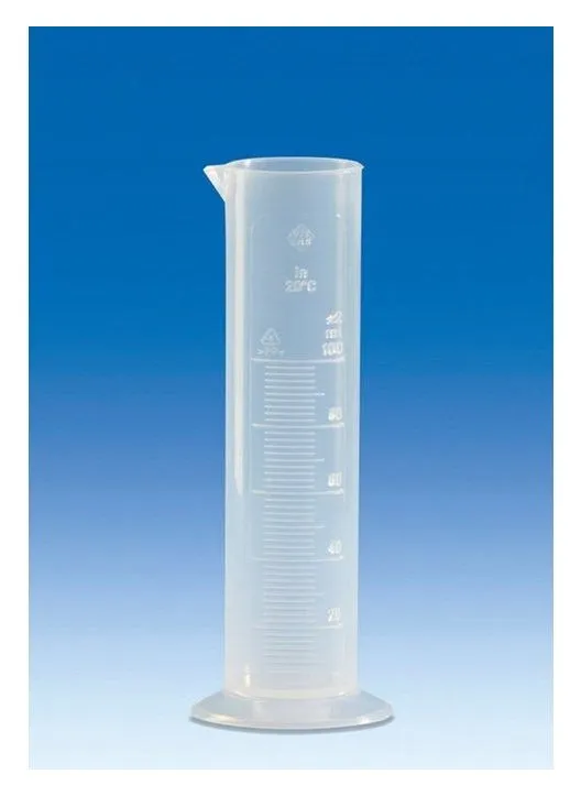 VITLAB PP B级矮型量筒（模压刻度）