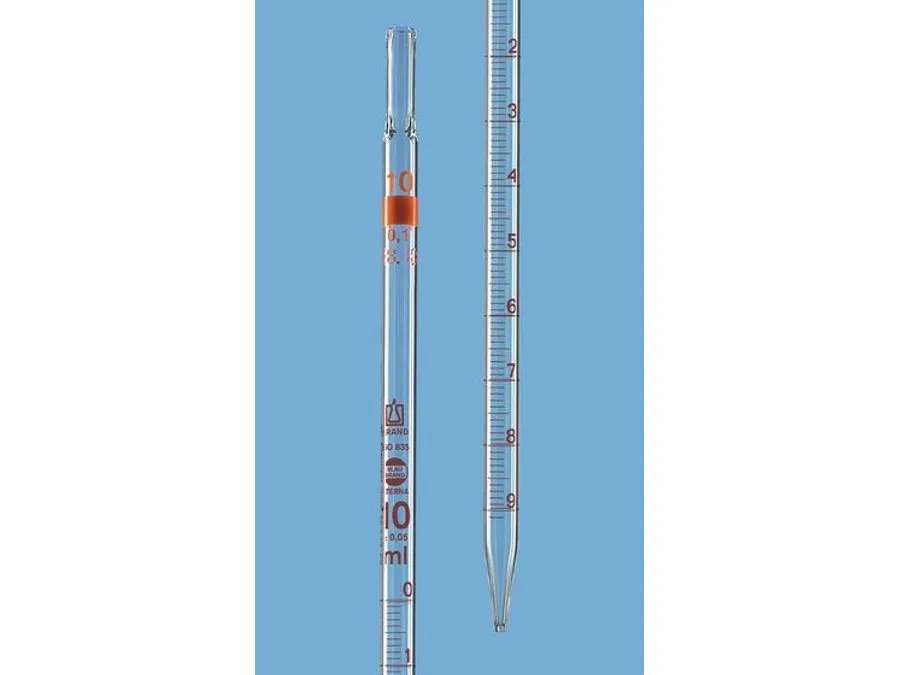 普兰德 刻度移液管, BLAUBRAND ® ETERNA, AS级, 3类, 完全排出, td, ex, AR-GLAS ® , DE-M