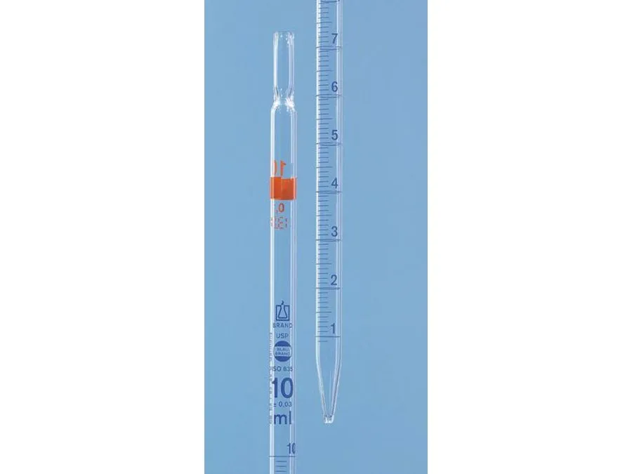 普兰德 刻度移液管 USP, BLAUBRAND ® , AS级, 2类, 完全排出, td, ex, AR-GLAS ® , DE-M, USP批次证书
