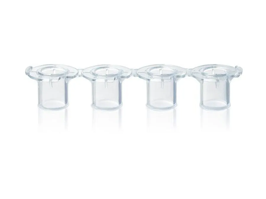 普兰德 联排内嵌小室, 光滑内壁, 13 mm, PET-膜, 4联管, 用于BRANDplates ® 24 / 6孔板, BIO-CERT ® CELL CULTURE QUALITY, 灭菌