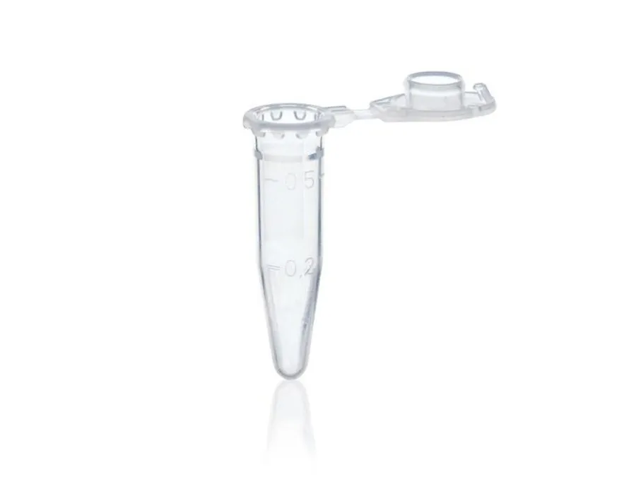 普兰德 微量管, PP, 0,5 ml, 带连盖, 透明, BIO-CERT ® PCR QUALITY