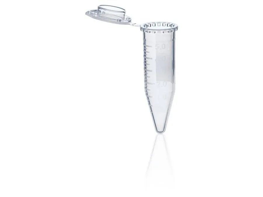 普兰德 微量管, PP, 5 ml, 带连盖, 透明, BIO-CERT ® PCR QUALITY