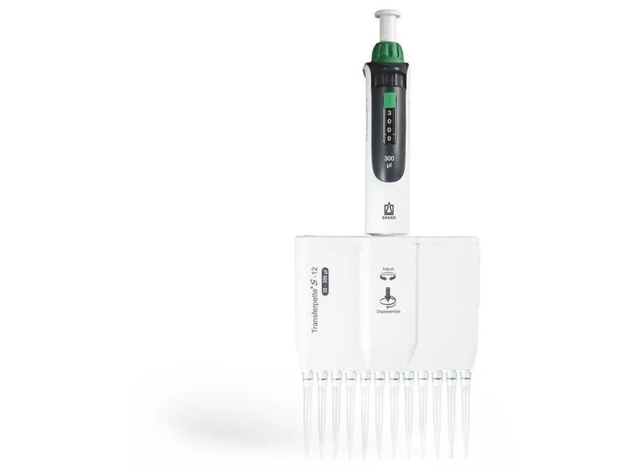 普兰德 多通道微量移液器 Transferpette ® S -8, 可调型, DE-M