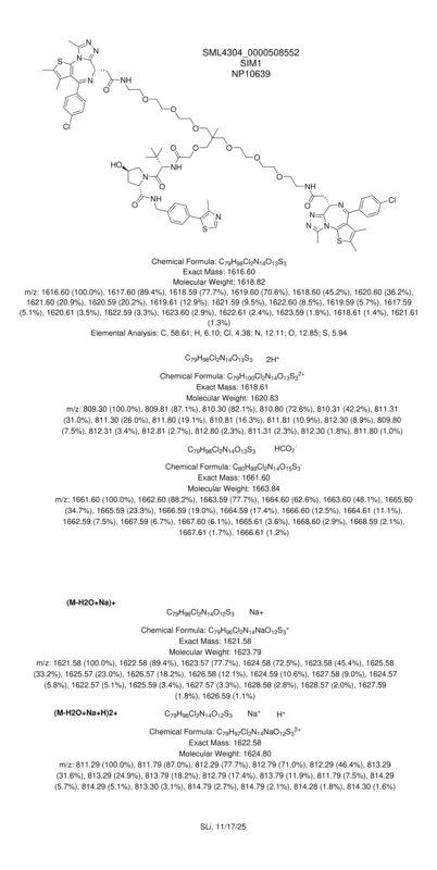 Sigma-Aldrich SIM1,≥98%(HPLC),粉末,BET降解剂