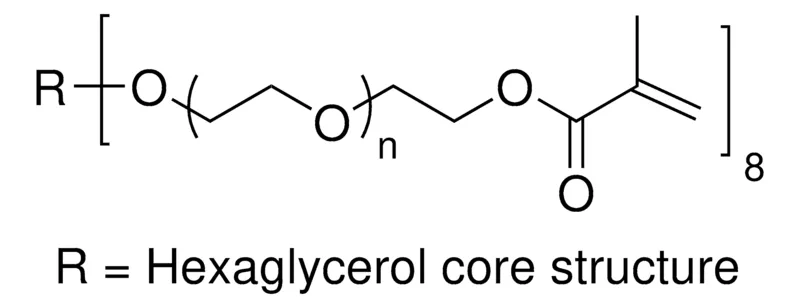 Sigma-Aldrich 8-arm PEG5K-Methacrylate (hexaglycerol core)