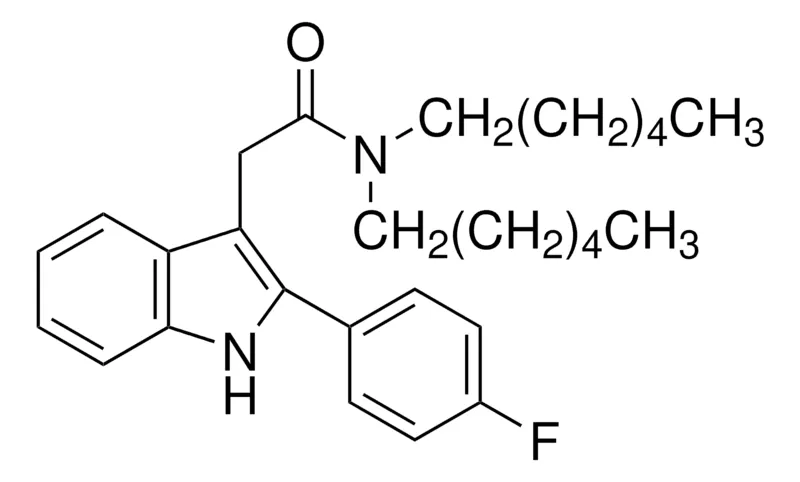 Sigma-Aldrich N,N-Dihexyl-2-(4-fluorophenyl)indole-3-acetamide