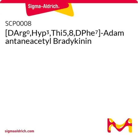 Sigma-Aldrich [DArg0,Hyp3,Thi5,8,DPhe7]-Adamantaneacetyl Bradykinin