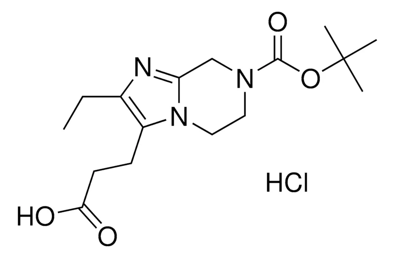 Sigma-Aldrich 3-(7-(tert-Butoxycarbonyl)-2-ethyl-5,6,7,8-tetrahydroimidazo[1,2-a]pyrazin-3-yl)propanoic acid hydrochloride