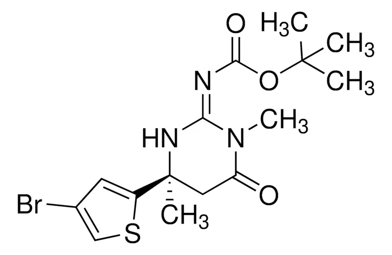 Sigma-Aldrich tert-Butyl (S,Z)-(4-(4-bromothiophen-2-yl)-1,4-dimethyl-6-oxotetrahydropyrimidin-2(1H)-ylidene)carbamate