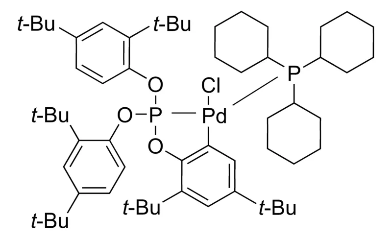 Sigma-Aldrich 氯(η2-P,C-三(2,4-二叔丁基苯基)亚磷酸)(三环己基膦)化钯(II),固体