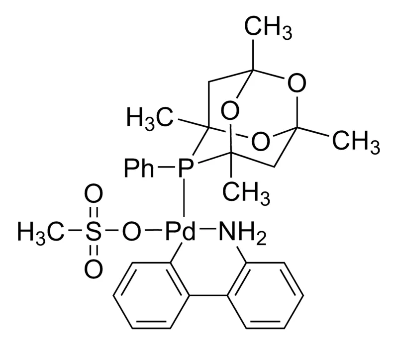 Sigma-Aldrich [(1,3,5,7-四甲基-6-苯基-2,4,6-三氧杂-6-磷杂金刚烷）-2-(2′-氨基-1,1′-联苯）]甲磺酸钯(II)，固体