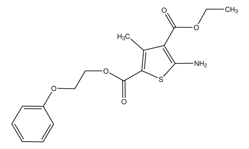 Sigma-Aldrich 4-Ethyl 2-(2-phenoxyethyl) 5-amino-3-methylthiophene-2,4-dicarboxylate