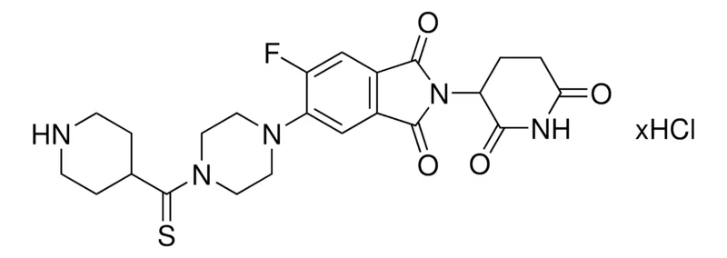 Sigma-Aldrich 6F,C5-Pomalidomide-piperazine-piperidine-4-carbothioamide hydrochloride