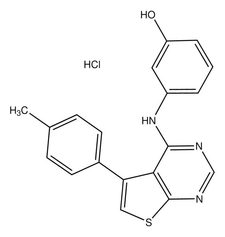 Sigma-Aldrich 3-{[5-(4-Methylphenyl)thieno[2,3-d]pyrimidin-4-yl]amino}phenol hydrochloride