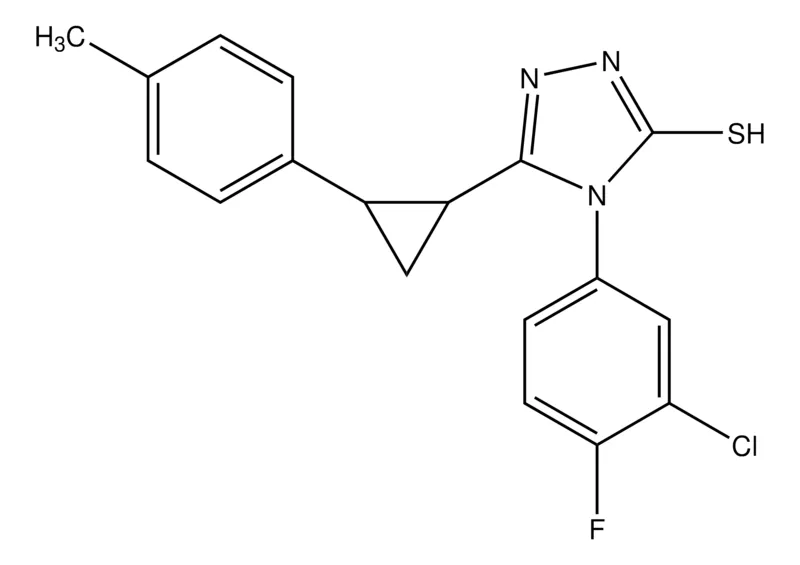 Sigma-Aldrich 4-(3-Chloro-4-fluorophenyl)-5-(2-p-tolylcyclopropyl)-4H-1,2,4-triazole-3-thiol