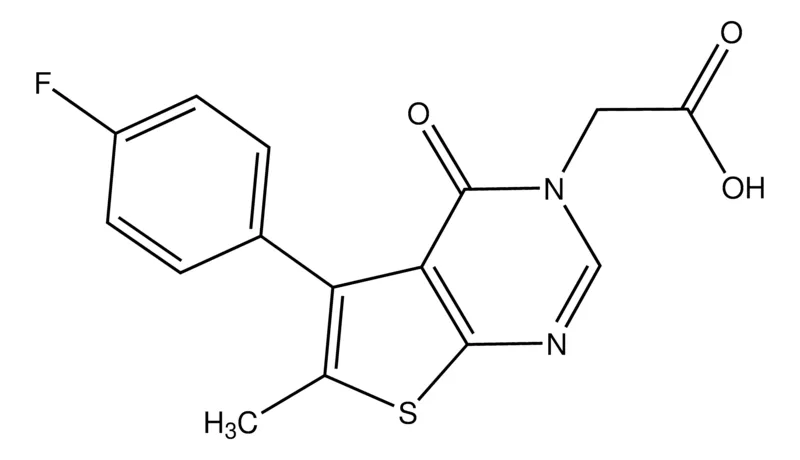 Sigma-Aldrich [5-(4-Fluorophenyl)-6-methyl-4-oxothieno[2,3-d]pyrimidin-3(4H)-yl]acetic acid