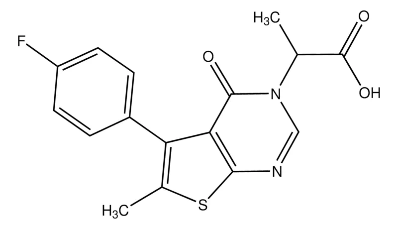 Sigma-Aldrich 2-[5-(4-F-phenyl)-6-methyl-4-oxothieno[2,3-d]pyrimidin-3(4H)-yl]propionic acid