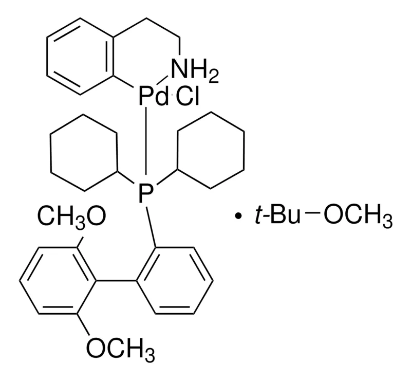 Sigma-Aldrich 氯(2-二环己基膦基-2′,6′-二甲氧基-1,1′-联苯基)[2-(2-氨基乙基苯基)]钯(II) - 甲基--叔丁基醚加合物，固体