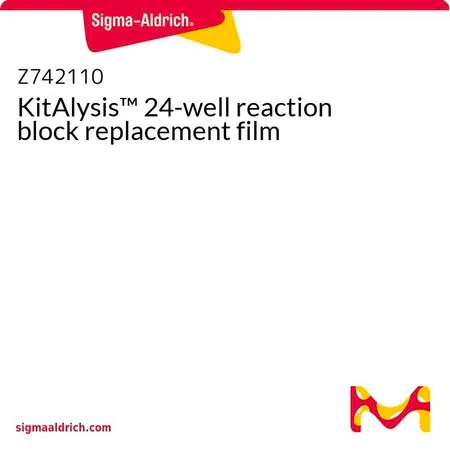 Sigma-Aldrich KitAlysis™ 24-well reaction block replacement film