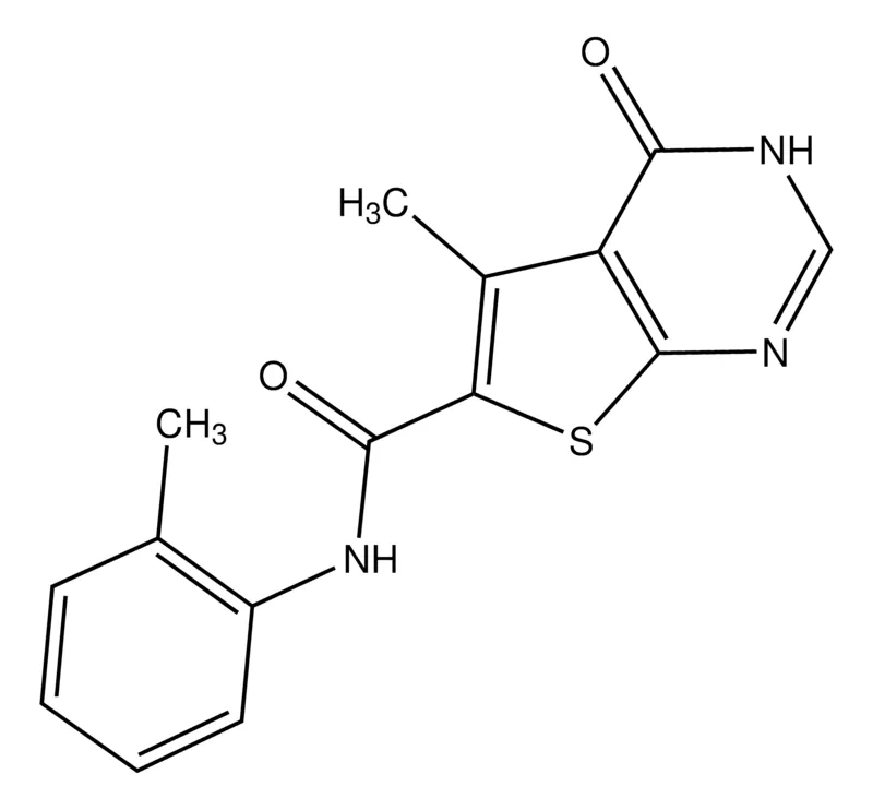 Sigma-Aldrich 5-Methyl-4-oxo-N-o-tolyl-3,4-dihydrothieno[2,3-d]pyrimidine-6-carboxamide