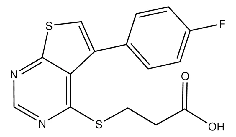 Sigma-Aldrich 3-(5-(4-Fluorophenyl)thieno[2,3-d]pyrimidin-4-ylthio)propanoic acid