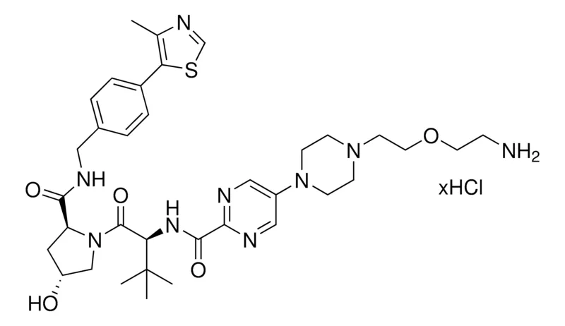 Sigma-Aldrich (S,R,S)-AHPC-pyrimidine-piperazine-PEG1-NH2 hydrochloride